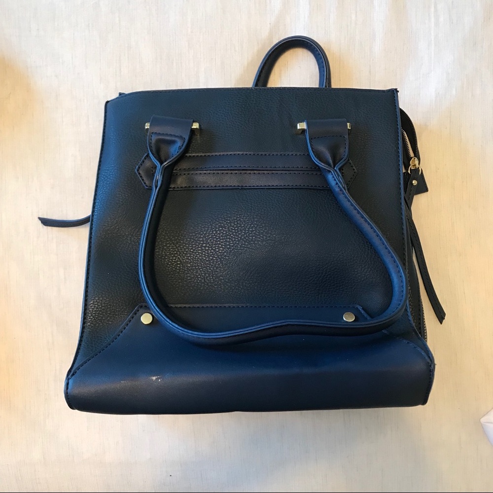 Medium sized blue over the shoulder bag